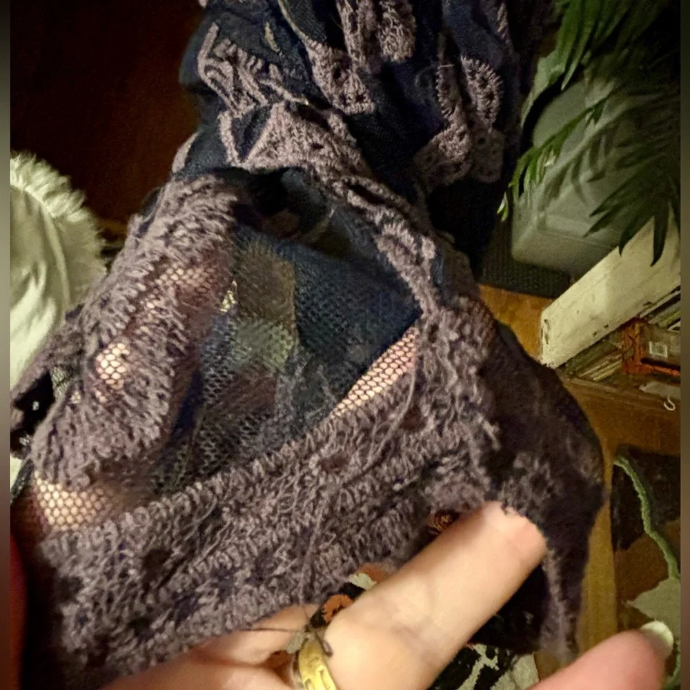 Calstyle Lace Maxi Dress with Navy Slip Womens XL Gorgeous - Picture 10 of 10